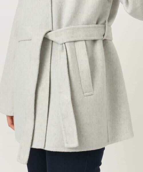 OFUON / オフオン その他アウター | スムースリバー ノーカラーミドル丈コート | 詳細23