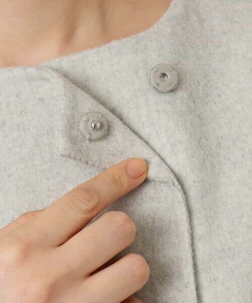 OFUON / オフオン その他アウター | スムースリバー ノーカラーミドル丈コート | 詳細25