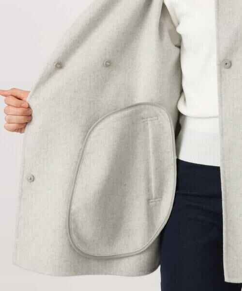 OFUON / オフオン その他アウター | スムースリバー ノーカラーミドル丈コート | 詳細26