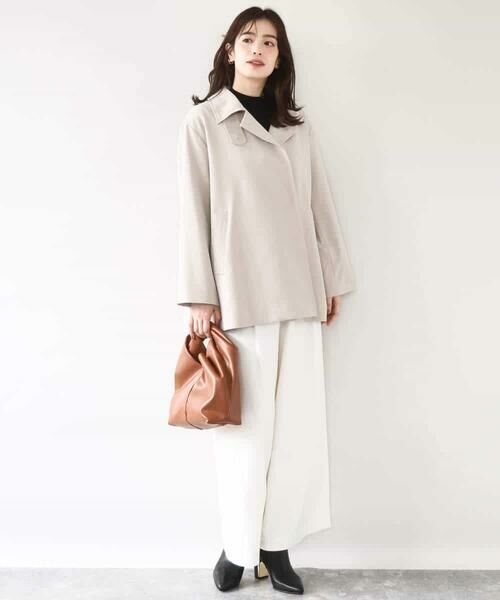OFUON / オフオン その他アウター | ミドル丈スタンドコート/洗える/WEB限定サイズあり | 詳細11