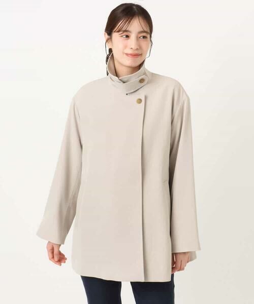 OFUON / オフオン その他アウター | ミドル丈スタンドコート/洗える/WEB限定サイズあり | 詳細14