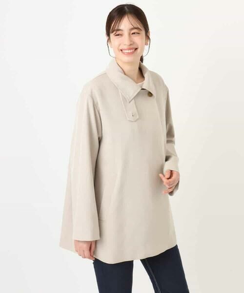 OFUON / オフオン その他アウター | ミドル丈スタンドコート/洗える/WEB限定サイズあり | 詳細23