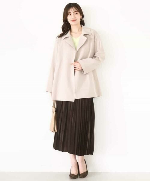 OFUON / オフオン その他アウター | ミドル丈スタンドコート/洗える/WEB限定サイズあり | 詳細3