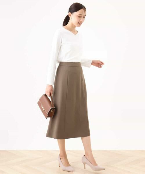 OFUON / オフオン カットソー | ハートネックコットンカットソー/洗える/WEB限定サイズあり | 詳細10