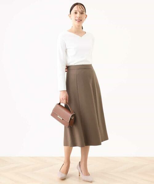 OFUON / オフオン カットソー | ハートネックコットンカットソー/洗える/WEB限定サイズあり | 詳細11