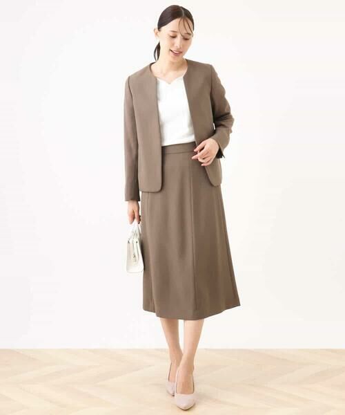 OFUON / オフオン カットソー | ハートネックコットンカットソー/洗える/WEB限定サイズあり | 詳細14