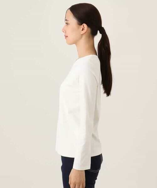 OFUON / オフオン カットソー | ハートネックコットンカットソー/洗える/WEB限定サイズあり | 詳細23