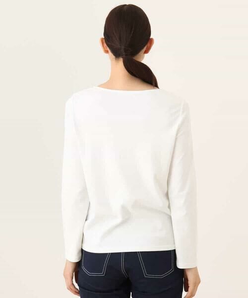 OFUON / オフオン カットソー | ハートネックコットンカットソー/洗える/WEB限定サイズあり | 詳細24