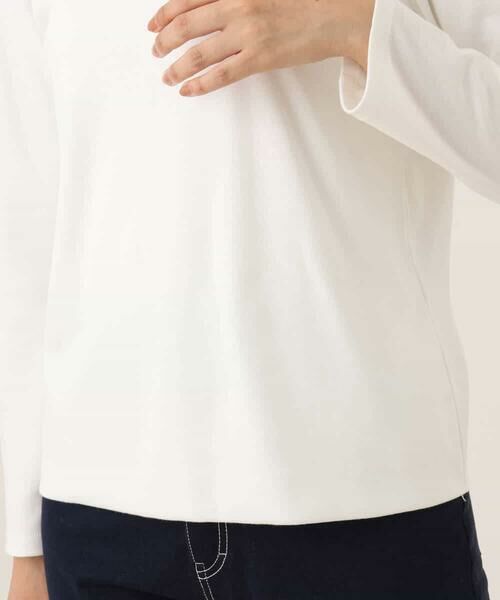 OFUON / オフオン カットソー | ハートネックコットンカットソー/洗える/WEB限定サイズあり | 詳細27