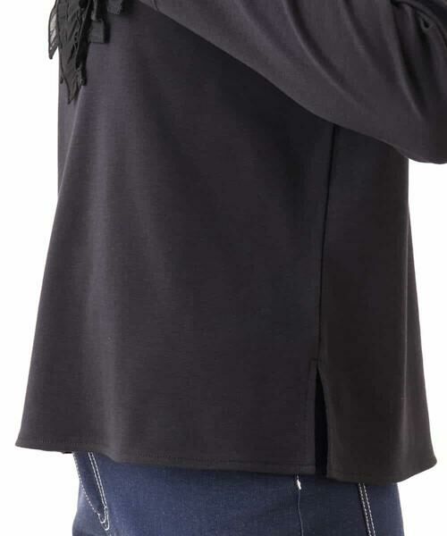 OFUON / オフオン カットソー | ミニフリルディティールコットンカットソー/洗える/WEB限定サイズあり | 詳細19