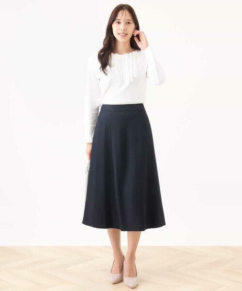 OFUON / オフオン カットソー | ミニフリルディティールコットンカットソー/洗える/WEB限定サイズあり | 詳細2