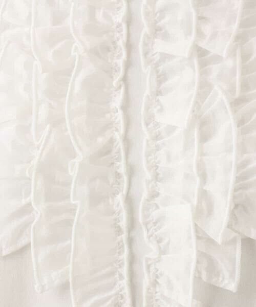 OFUON / オフオン カットソー | ミニフリルディティールコットンカットソー/洗える/WEB限定サイズあり | 詳細22