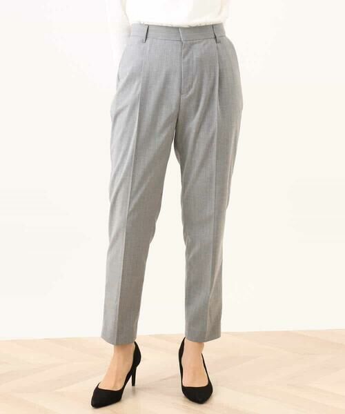 OFUON / オフオン その他パンツ | [名品シリーズ]ストレッチテーパードパンツ（ストライプ・無地） | 詳細16