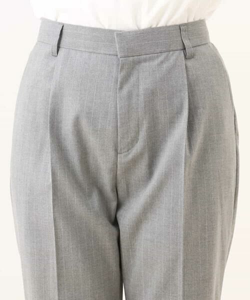 OFUON / オフオン その他パンツ | [名品シリーズ]ストレッチテーパードパンツ（ストライプ・無地） | 詳細19