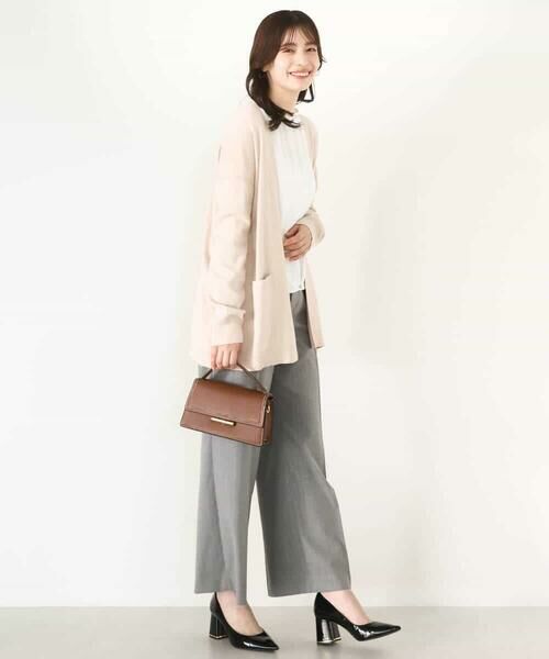 OFUON / オフオン その他パンツ | [名品シリーズ]ストレッチワイドパンツ（ストライプ・無地） | 詳細23