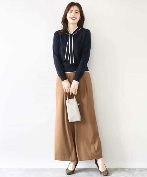 OFUON / オフオン その他パンツ | ストレッチワイドストレートパンツ/洗える | 詳細20