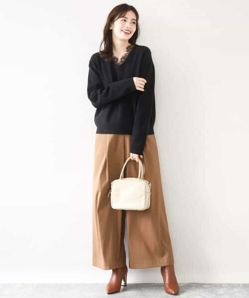 OFUON / オフオン その他パンツ | ストレッチワイドストレートパンツ/洗える | 詳細23