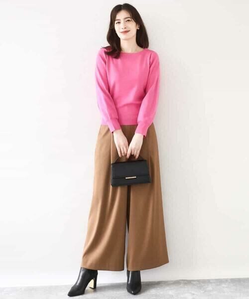 OFUON / オフオン その他パンツ | ストレッチワイドストレートパンツ/洗える | 詳細24