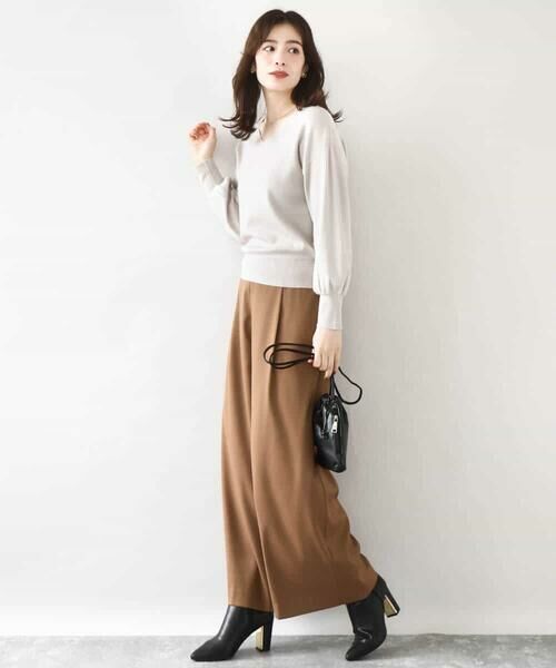 OFUON / オフオン その他パンツ | ストレッチワイドストレートパンツ/洗える | 詳細27