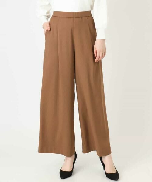 OFUON / オフオン その他パンツ | ストレッチワイドストレートパンツ/洗える | 詳細28