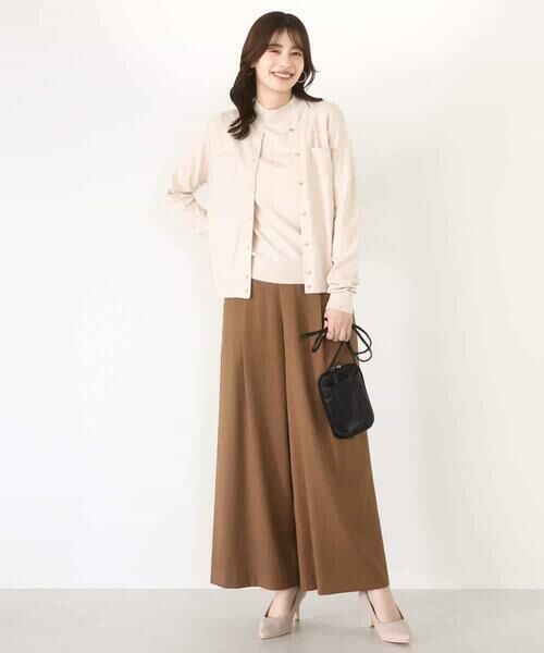 OFUON / オフオン その他パンツ | ストレッチワイドストレートパンツ/洗える | 詳細5