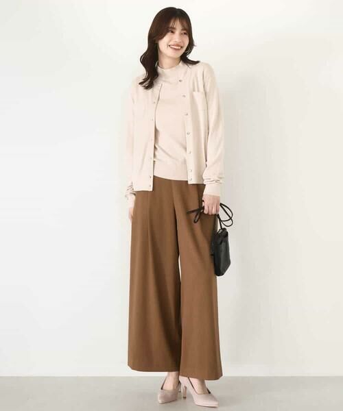 OFUON / オフオン その他パンツ | ストレッチワイドストレートパンツ/洗える | 詳細6