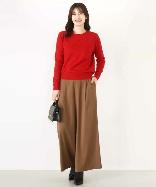 OFUON / オフオン その他パンツ | ストレッチワイドストレートパンツ/洗える | 詳細8