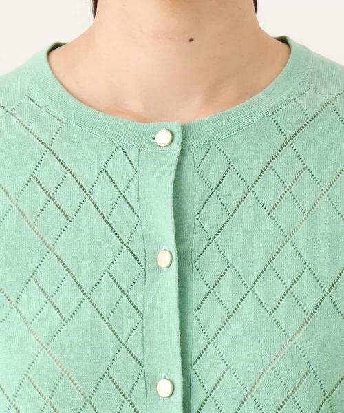 OFUON / オフオン カーディガン・ボレロ | ダイヤ柄ニットカーディガン/洗える/WEB限定サイズあり | 詳細23