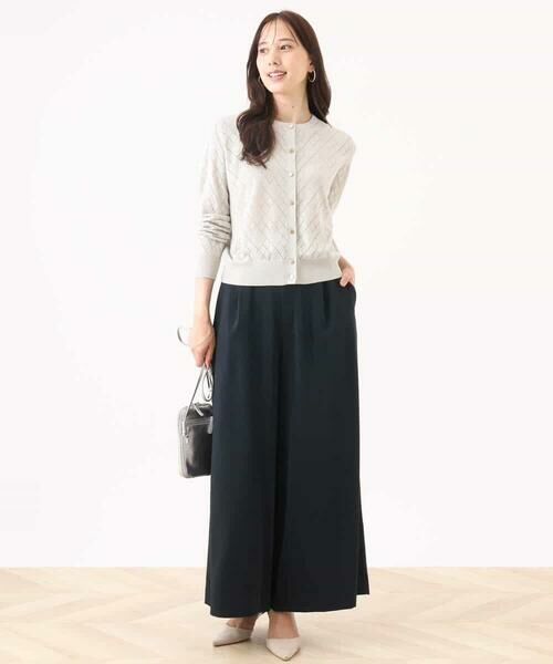 OFUON / オフオン カーディガン・ボレロ | ダイヤ柄ニットカーディガン/洗える/WEB限定サイズあり | 詳細6