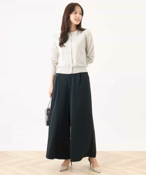 OFUON / オフオン カーディガン・ボレロ | ダイヤ柄ニットカーディガン/洗える/WEB限定サイズあり | 詳細8