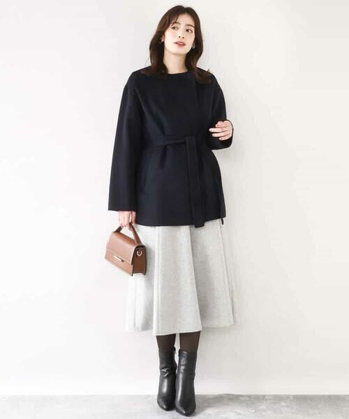 OFUON / オフオン ロング・マキシ丈スカート | ラメツイードVネックジャンパースカート/洗える/WEB限定サイズあり | 詳細15