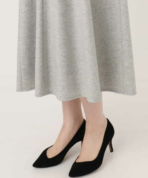 OFUON / オフオン ロング・マキシ丈スカート | ラメツイードVネックジャンパースカート/洗える/WEB限定サイズあり | 詳細24