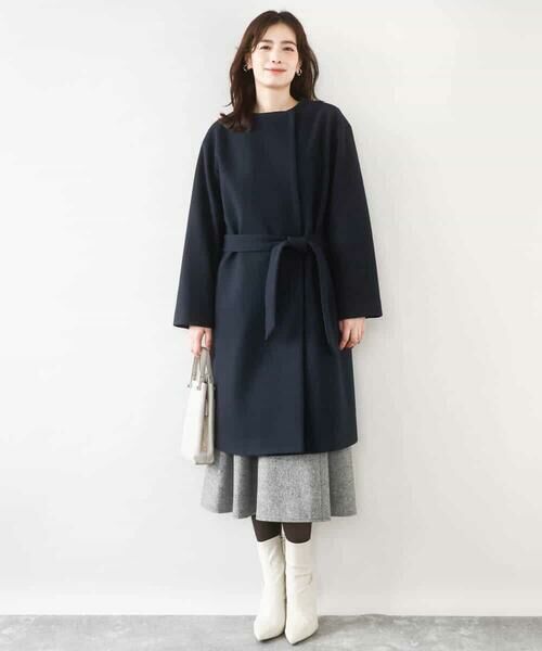 OFUON / オフオン ロング・マキシ丈スカート | ラメツイードVネックジャンパースカート/洗える/WEB限定サイズあり | 詳細6