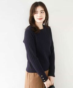 OFUON / オフオン ニット・セーター | ミニケーブル柄ニット/洗える/WEB限定サイズあり