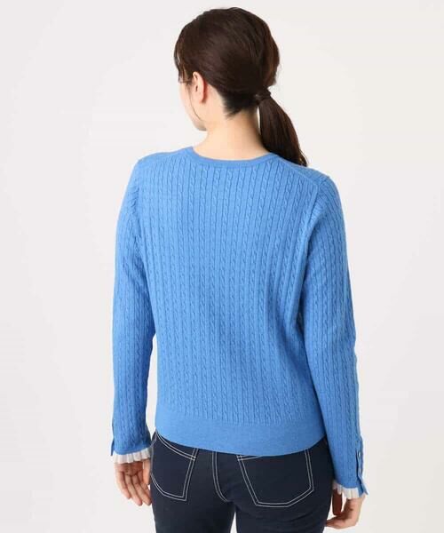 OFUON / オフオン ニット・セーター | ミニケーブル柄ニット/洗える/WEB限定サイズあり | 詳細15