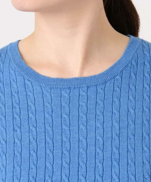 OFUON / オフオン ニット・セーター | ミニケーブル柄ニット/洗える/WEB限定サイズあり | 詳細16