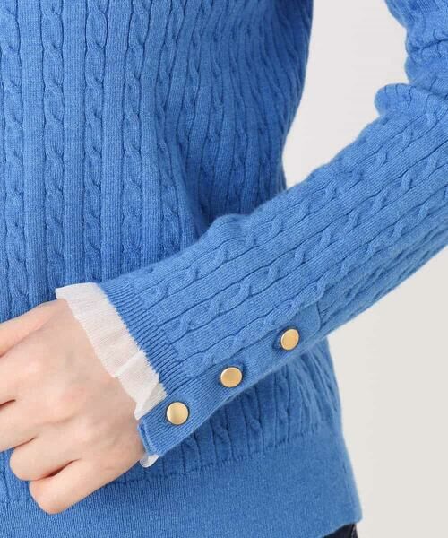 OFUON / オフオン ニット・セーター | ミニケーブル柄ニット/洗える/WEB限定サイズあり | 詳細17