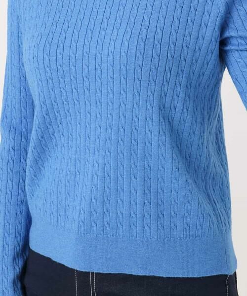 OFUON / オフオン ニット・セーター | ミニケーブル柄ニット/洗える/WEB限定サイズあり | 詳細18