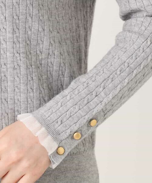 OFUON / オフオン ニット・セーター | ミニケーブル柄ニット/洗える/WEB限定サイズあり | 詳細21