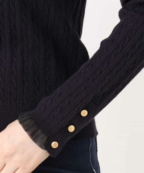 OFUON / オフオン ニット・セーター | ミニケーブル柄ニット/洗える/WEB限定サイズあり | 詳細24