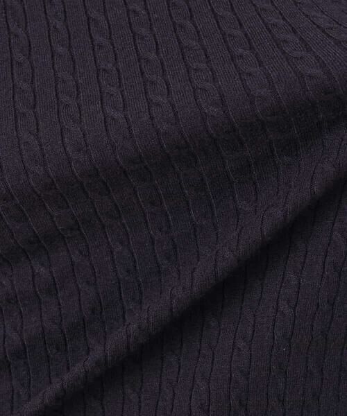 OFUON / オフオン ニット・セーター | ミニケーブル柄ニット/洗える/WEB限定サイズあり | 詳細25