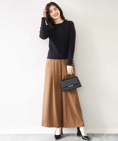 OFUON / オフオン ニット・セーター | ミニケーブル柄ニット/洗える/WEB限定サイズあり | 詳細8