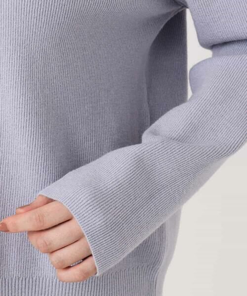 OFUON / オフオン ニット・セーター | Vネックレース片畦編みニット/洗える/WEB限定サイズあり | 詳細21