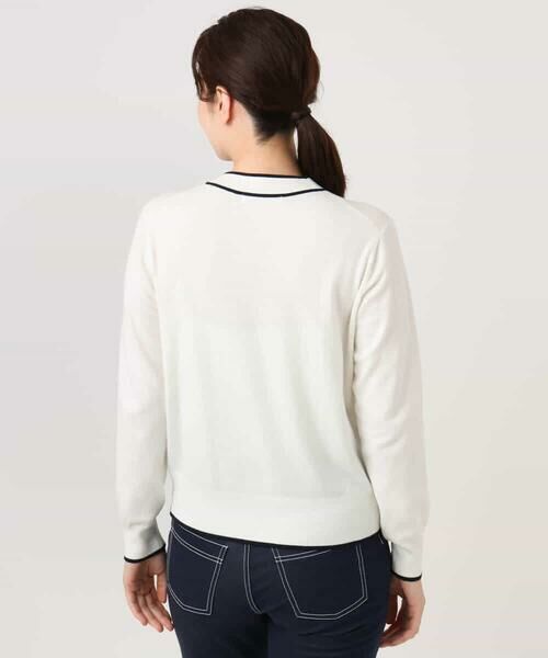 OFUON / オフオン ニット・セーター | 配色ラインボウタイニット/洗える/WEB限定サイズあり | 詳細16