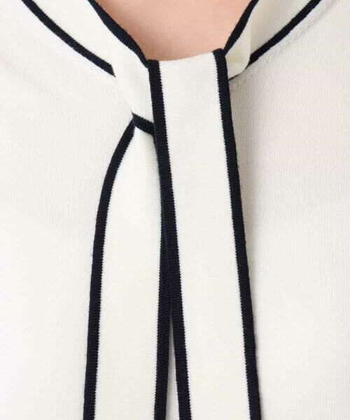 OFUON / オフオン ニット・セーター | 配色ラインボウタイニット/洗える/WEB限定サイズあり | 詳細20