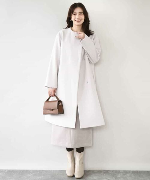 OFUON / オフオン ロング・マキシ丈スカート | スウェードライクナロースカート/洗える | 詳細24