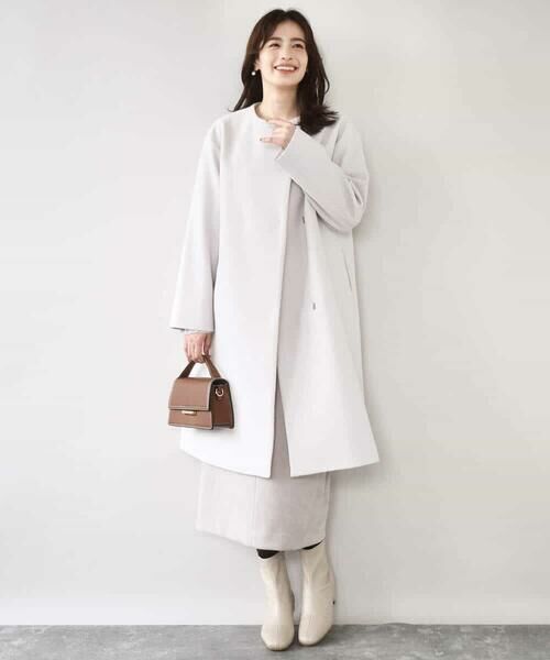 OFUON / オフオン ロング・マキシ丈スカート | スウェードライクナロースカート/洗える | 詳細25