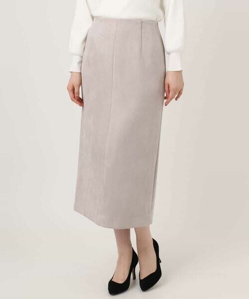 OFUON / オフオン ロング・マキシ丈スカート | スウェードライクナロースカート/洗える | 詳細26