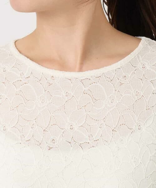 OFUON / オフオン カットソー | シャーリングデザインレースカットソー/洗える/WEB限定サイズあり | 詳細19
