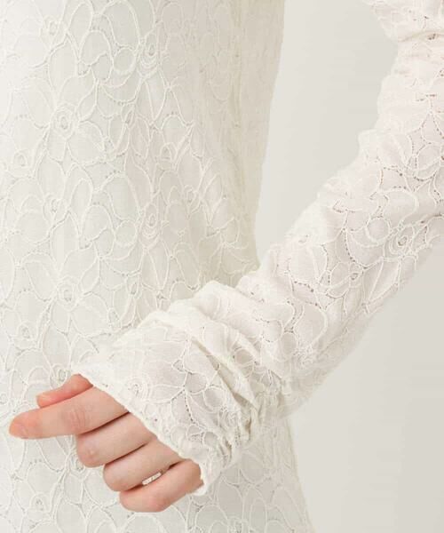 OFUON / オフオン カットソー | シャーリングデザインレースカットソー/洗える/WEB限定サイズあり | 詳細20